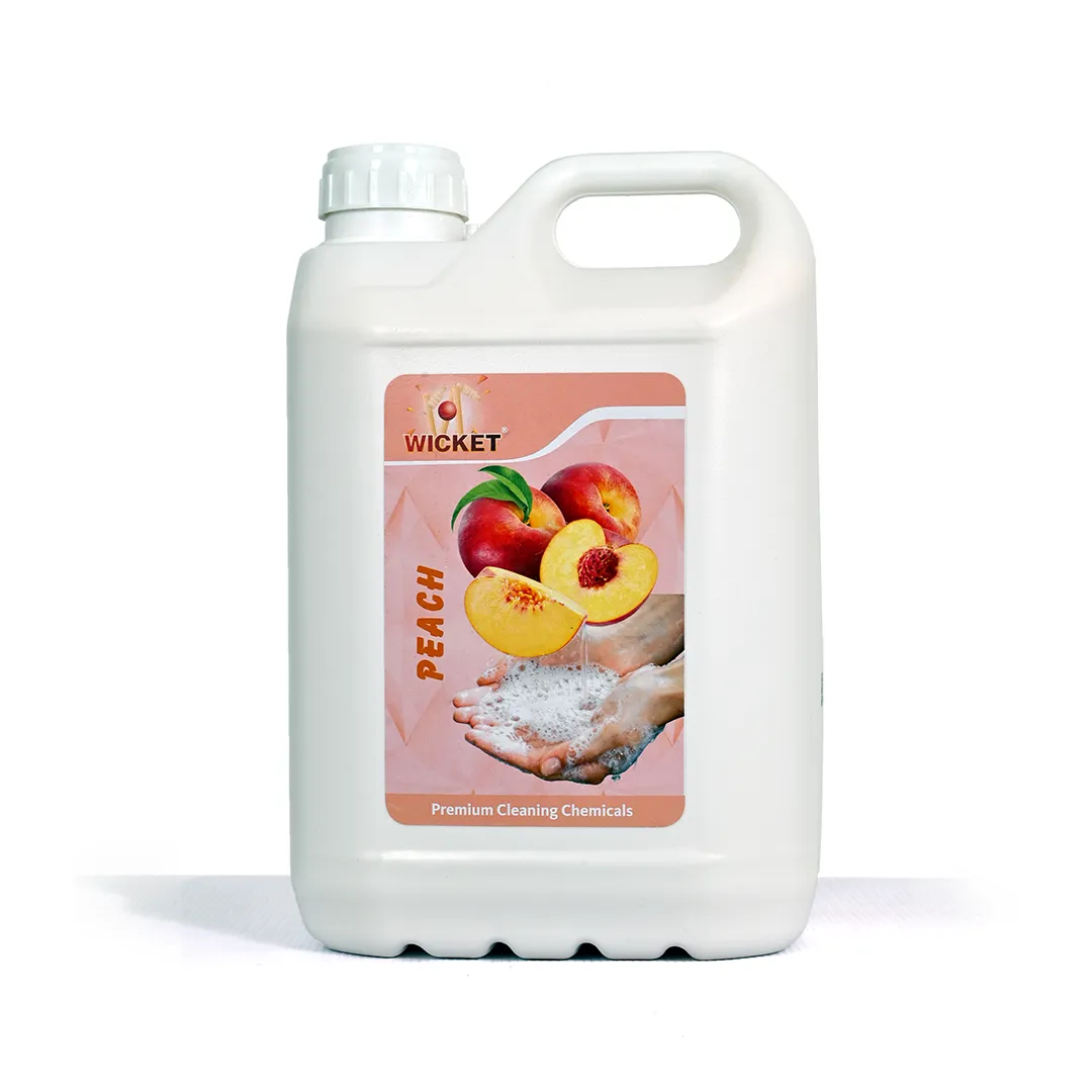 Wicket Handwash – Peach Premium (5 Litre) | Gentle Liquid Soap with Moisturizer